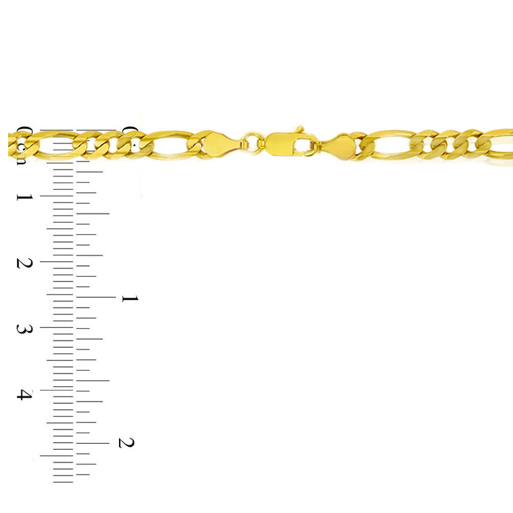 14k Gold 5mm Figaro Chain 18 Inches