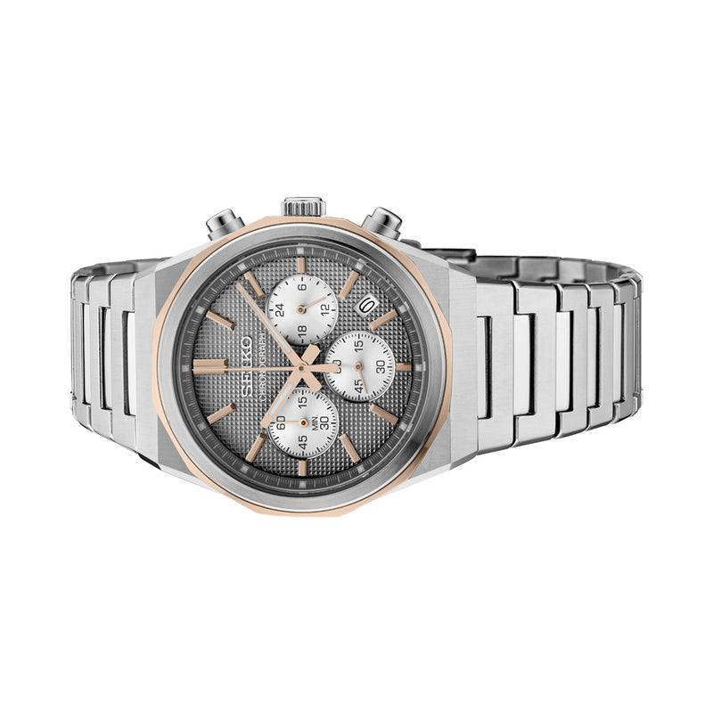 Seiko Sports Chronograph with Gunmetal Grey Dial #HGK002