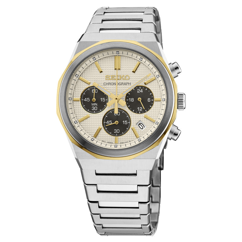 Seiko Sports Chronograph with Champagne Dial #HGK001