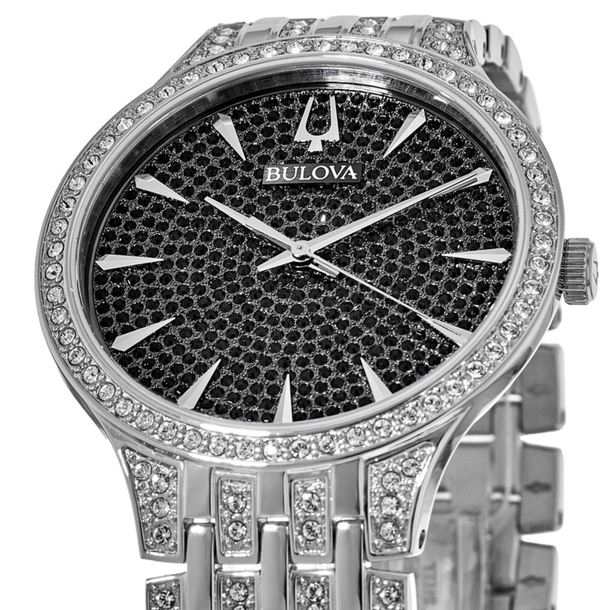 Bulova Phantom Black Dial Stainless Steel Bracelet Women's Watch 96L273