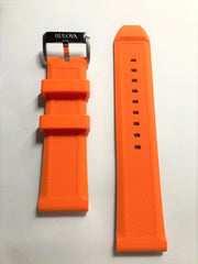 Bulova Marine Star 24mm 98A226 orange rubber band strap