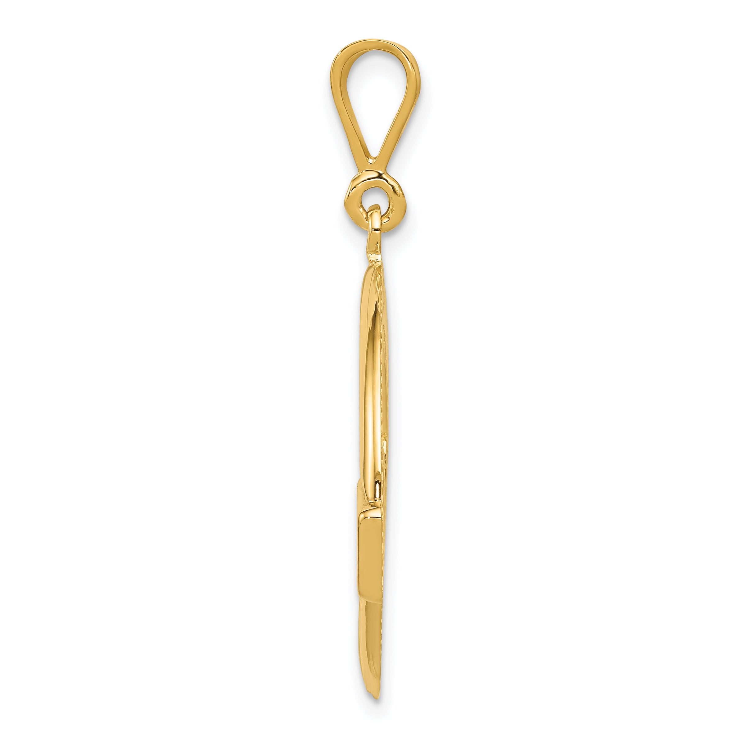 14k Claddagh Pendant