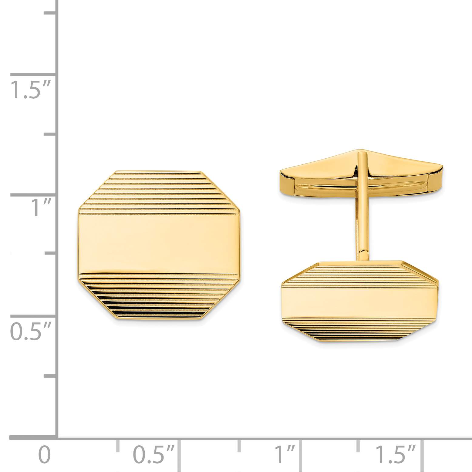 14k Cuff Links