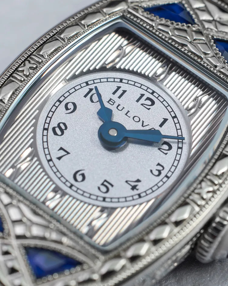 Silver-Tone Dial Stainless Steel Expansion Miss America 96L340 | Bulova