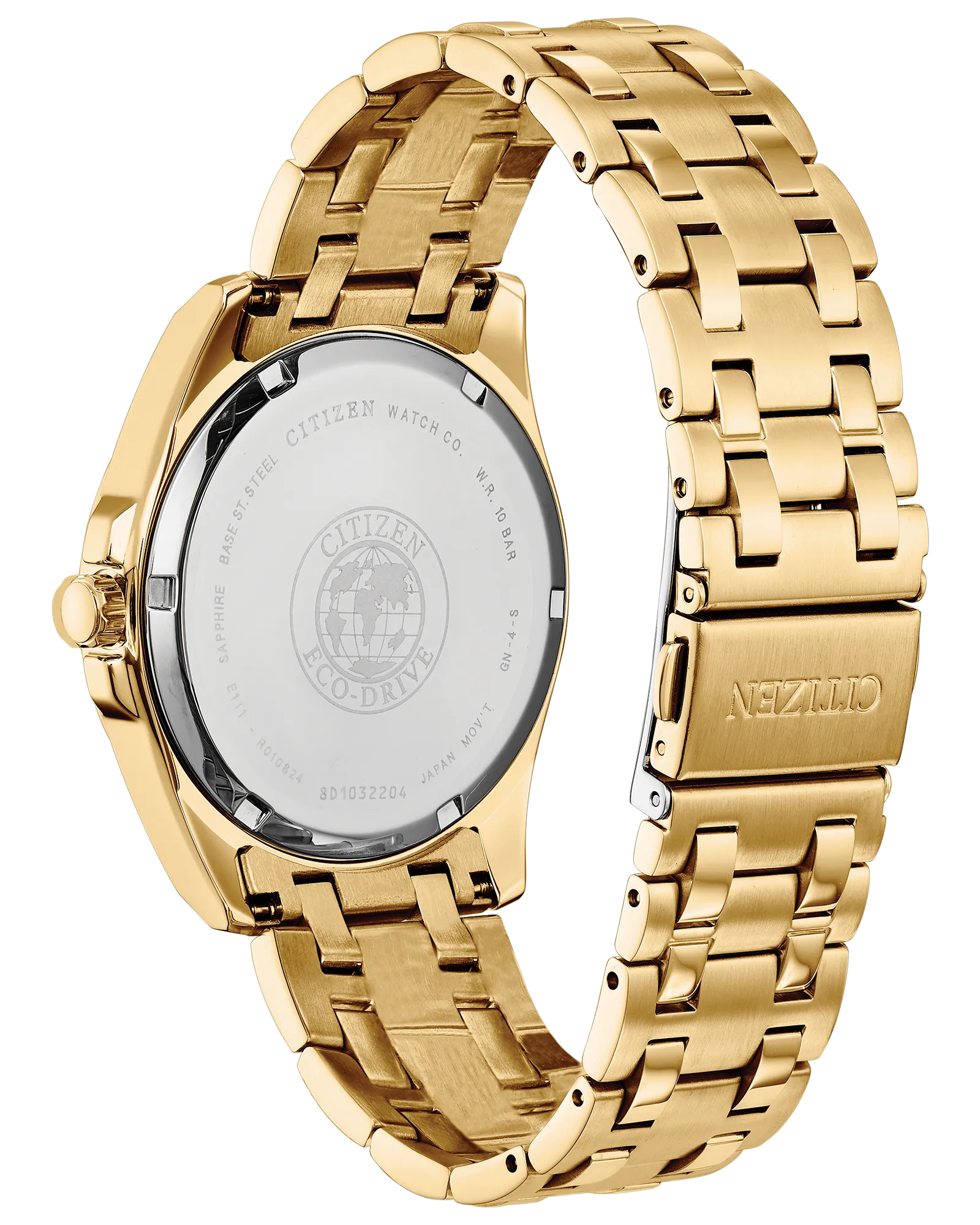 Citizen Peyten Eco-Drive Blue Dial Gold Stainless Steel Watch | CITIZEN