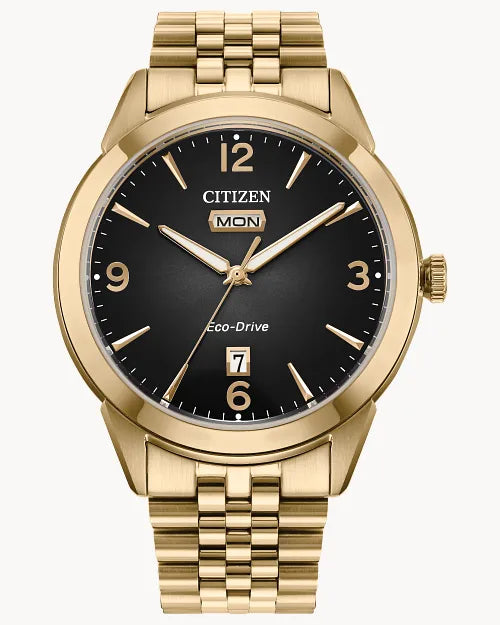 Rolan Black Dial Stainless Steel Bracelet AW0152-58H | CITIZEN