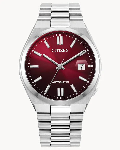 TSUYOSA Red Dial Stainless Steel Bracelet NJ0150-56W | CITIZEN