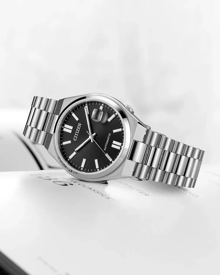 TSUYOSA Black Dial Stainless Steel Bracelet NJ0150-56E | CITIZEN