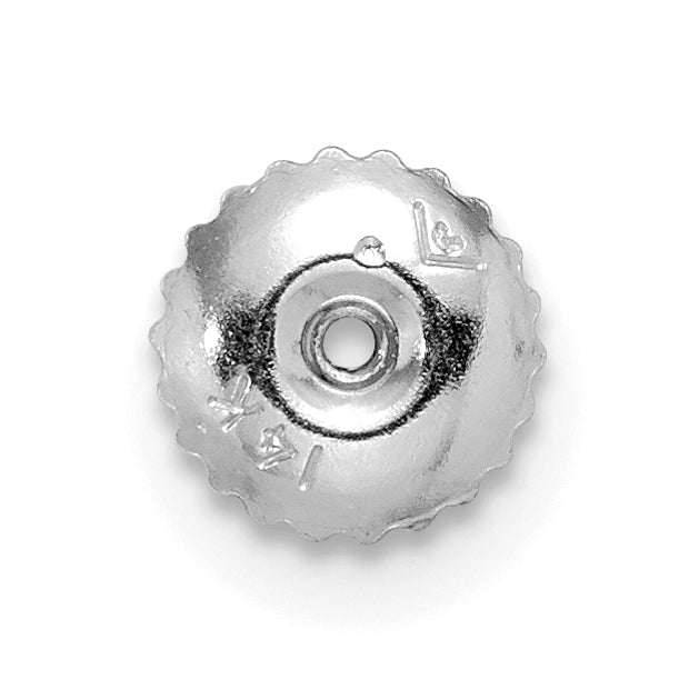 14k WG Single 2 Hole Threaded Ear Nut