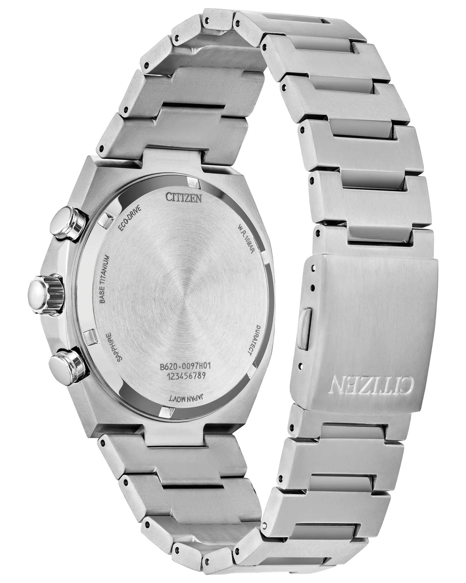Zenshin Chrono Salmon Dial Super Titanium Bracelet CA4610-85Z | CITIZEN