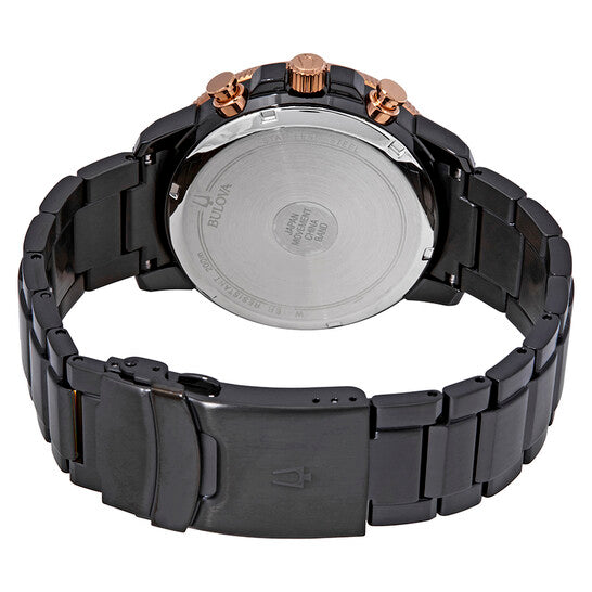 Bulova Marine Star Chronograph Black Dial Men's Watch 98B302