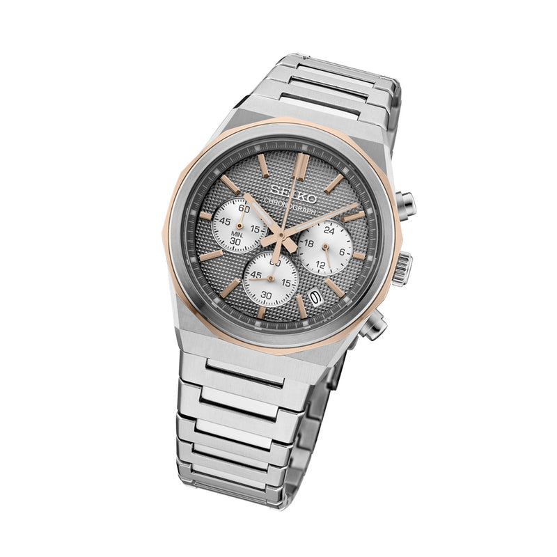 Seiko Sports Chronograph with Gunmetal Grey Dial #HGK002