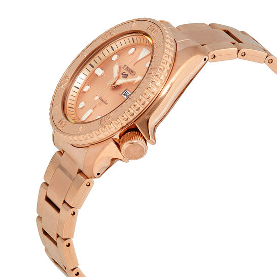 Seiko 5 Sports Automatic Rose Gold Dial Men's Watch SRPE72